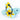 WAVES Ice Blue Yellow Flower
